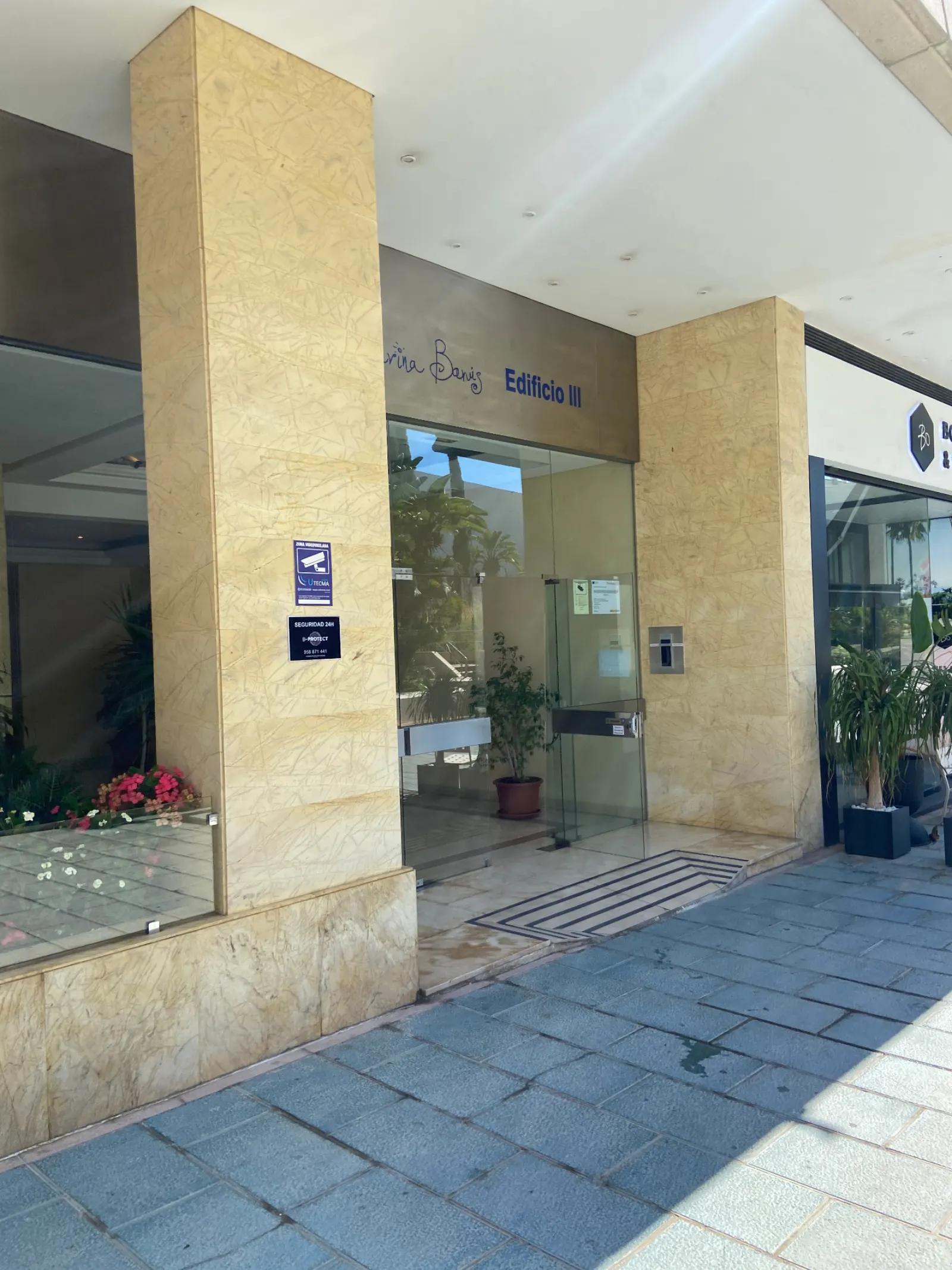 Modern Andalusian residential building at Marina Banús Puerto Banús